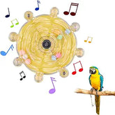 KUTKUT Bird Toys for Parakeets, Funny Parrot Spinner Toy Wheel Interactive Parrot Rotate Toy Rattle Cockatiel Toy for Chewing Exercise Bird Cage Entertainment  Chewing Toy for Budgies Lovebirds