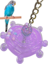KUTKUT Bird Toys for Parakeets Colorful Bird Swivel Wheel Rotating Toys Bird Parrot Chewing Toys Interactive Spinner Rattle Parrot Toy Bird Cage Accessories for Small Medium Parrots Lovebirds
