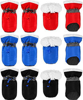 KUTKUT 12Pcs (3Sets) Washable Dog Shoes | Rain &Snow Dog Booties | Breathable Paw Protector, Upgraded Anti-Slip Soft Soled Dog & Cat Boots for Shihtzu, Poodle, Bichon etc - kutkutstyle