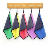 KUTKUT Microfiber Towel for Puppies Kittens Dog & Cats, Super Absorbent Quick-Drying Soft Lint Free Small Bath Towel for Pets (Pack of 4, 30 * 30cm)