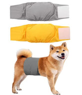 KUTKUT Combo of 2Pcs Male Dog Diapers, Reusable Belly Bands for Male Dogs Wraps Highly Absorbent Diapers for Dog, Waterproof Super Absorbent Puppy Wraps Cover Sanitary Pants - kutkutstyle