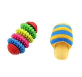 KUTKUT Combo of Durable Health Gear Gums Teething Chew Toy and Funny Plush Sleeper Design Squeak Sound Stuffed Chew Toy for Dogs and Cats - kutkutstyle