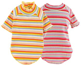 KUTKUT 2Pcs Stripe Print Pet Vest Breathable Autumn, Spring & Summer Cotton Stretchable Shirt for Cavalier King, French Bulldog, Pug etc and Cats - kutkutstyle