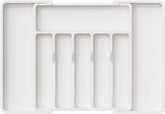 EZYHOME Silverware Drawer Organizer, Adjustable Space for Knifes, Spoons, Forks. Sleek & Space-Saving Silverware Organizer for an Organized Kitchen.