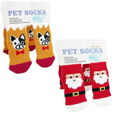 KUTKUT - Pack of 8 Pcs Anti-Skid New Born Puppy Kitten Socks Paw Protector Small Puppy Kitten Socks with 8 Pieces Adjustable Straps,Socks for Small Puppies,Kitten - kutkutstyle