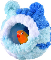 KUTKUT Bird Breeding Nest, Conure Nest Hatch House Parrotlet Snuggle Hut Winter Warm Lovebird Bed for Conure, Lovebird, Canary, Finch, Coneshape Birds, Hamster, Small Pets