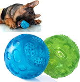 KUTKUT Pack of 2 Dura Squeak Dog Balls (Interactive Dog Toy That Float & Squeak) Squeaky Labrador, Golden Retriever Traditional Dog Tennis Balls - kutkutstyle