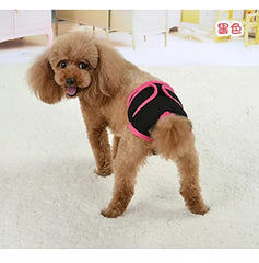 KUTKUT Combo of 2 Reusable & Washable Pet Cotton Sanitary Pet Diaper| Adjustable Menstruation Underwear for Female Dog in Heat Period - kutkutstyle