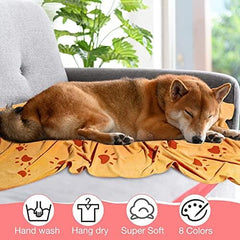 KUTKUT Pack of 2 Microfibre Dog Towel, Quick Absorbent Pet Bath Towels, Super Soft Fast Drying Machine Washable Puppy Beach Dryer for Small Medium Large Dogs (Size: 140 x 70cm)