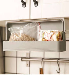 EZYHOME Slide Rack Cabinet Shelf, Pull Down Spice Rack, Shelf For Seasoning Storage, Under-Shelf Kitchen Cabinet Storage Solution for Spices (Jars not included)