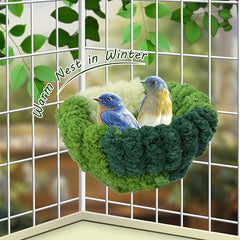 KUTKUT Bird Nest for Cage, Hanging Warm Comfortable Bird Bed Durable Material Nest Bedding for Conure Lovebird Canary Hummingbird Parakeet Laying Eggs Resting (SIZE:S, Diameter: 13.7cm)