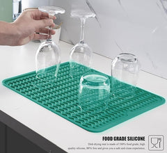 EZYHOME Silicone Dish Drying Mat for Kitchen Counter, Dish Drying Pad for Sink, Refrigerator or Drawer, Countertop Protection Pad