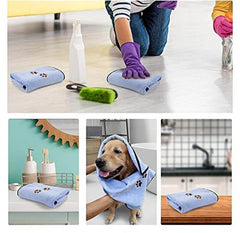 KUTKUT Pack of 2 Microfiber Dog Bath Towel Super Absorbent Pet Ultra Drying Towels for Small & Medium Dogs and Cats - kutkutstyle