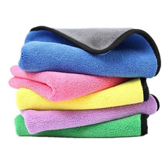 KUTKUT Microfiber Towel for Puppies Kittens Dog & Cats, Super Absorbent Quick-Drying Soft Lint Free Small Bath Towel for Pets (Pack of 4, 30 * 30cm)