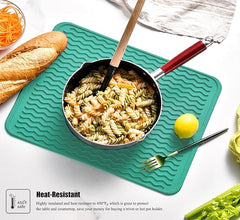EZYHOME Silicone Dish Drying Mat for Kitchen Counter, Dish Drying Pad for Sink, Refrigerator or Drawer, Countertop Protection Pad