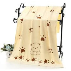 KUTKUT Pack of 2 Dog Cat Towel, Looluuloo Microfiber Drying Towels for Dog, Dog Bath Towel, Beach Towel, Absorbent Towel Suitable for Small Medium & Large Dogs (Size: 140cm x 70cm) - kutkutst
