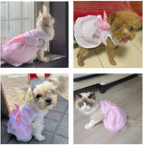 KUTKUT Dress for Small Breed Dog Puppy Clothes Female Princess Tutu Striped Skirt Summer Shirt for Shihtzu, Papillon etc Cat Pet Apparel Outfits - kutkutstyle