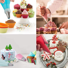 EZYHOME 122Pieces Tipless Piping Bags-100pcs Disposable Piping Pastry Bag for Royal Icing/Cookies Decorating -10 Pastry Bag Ties,10 Clips &2 Scriber Needle -Best Cookie/Cake Decorating Tools (10 Inch)