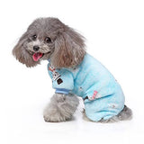 KUTKUT 2 Pack Dog Pajamas for Small Dog Boy Girl Fleece Puppy pjs Jammies 4 Leg Dog Clothes for Maltese, Shihtzu Winter Warm Onesies Jumpsuit Clothing for Pet Cats Dogs Male & Female - kutkut
