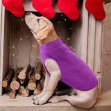 KUTKUT 2Pcs Dog Winter Warm Breathable Dog Polar Fleece Vest Jacket, Lightweight Winter Coat with Leash Attachment for Small Dogs Cats, Pullover for Maltese Shihtzu - kutkutstyle