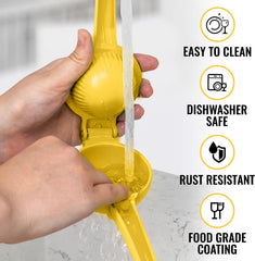 EZYHOME Lemon Squeezer, Lemon Juicer -Manual Juicer Citrus Lemon Squeezer, Fruit Juicer Lime Press Metal, Professional Kitchen Tools And Gadgets For Making Fresh Juice - Dishwasher-Safe