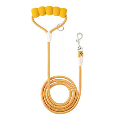 KUTKUT Pet Harness & Leash Set for Small Dogs & Cats, Adjustable Breathable Mesh Harness with Padded Control Handle, Secure Buckle & Metal D-Ring (Yellow)