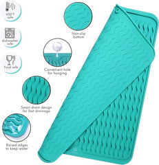 EZYHOME Silicone Dish Drying Mat for Kitchen Counter, Dish Drying Pad for Sink, Refrigerator or Drawer, Countertop Protection Pad