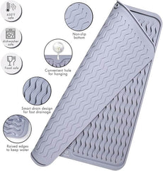 EZYHOME Silicone Dish Drying Mat for Kitchen Counter, Dish Drying Pad for Sink, Refrigerator or Drawer, Countertop Protection Pad.