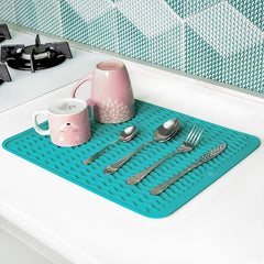 EZYHOME Silicone Dish Drying Mat for Kitchen Counter, Dish Drying Pad for Sink, Refrigerator or Drawer, Countertop Protection Pad