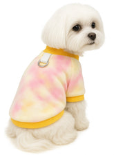 KUTKUT Small Dog Cat Flannel Plush Sweater, Winter Fleece Thickned Warm Breathable Pullover with Leash Ring Buckle for Yorkshire, Maltese and Small Dogs Cats