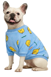 KUTKUT Fleece Dog Hoodie, Soft Flannel Dog Sweatshirt Clothes for Puppy Small Dogs, Cute Duck Winter Clothes for French Bulldog, Shih Tzu, Poodle etc.