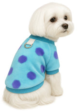 KUTKUT Small Dog Cat Flannel Fleece Sweater, Winter Plush Thickned Ultra Soft Warm Breathable Pullover With Leash Ring Buckle For ShihTzu, King Charls, Pug Small Dogs