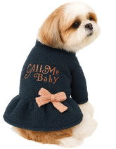 KUTKUT Mascot Costume Fleece Autumn Winter Pet Dress for Small Dogs, Thicken Warm Frock Dress for for Shish Tzu, Lhasa Apso, Bichon, Pug etc.