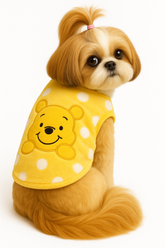 KUTKUT Puppy Clothes for Small Dog & Cat Boy Girl | Winter Warm Cute Smiley Bear Pattern Sweaters for Shih Tzu, Maltese, Yorkie Male Female