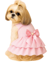 KUTKUT Dress for Small Breed Dog Puppy Clothes Female Princess Tutu Striped Skirt Summer Shirt for Shihtzu, Papillon etc Cat Pet Apparel Outfits