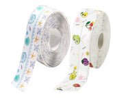 EZYHOME 2Pcs Kitchen & Bath Caulk Tape Caulk Strip, 38mm x 3.2m PVC Self Adhesive Waterproof Caulking Sealing Tape, Decorative Sealant Trim for Kitchen Sink Toilet Bathroom Shower Bathtub