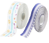 EZYHOME Bath & Kitchen Caulk Strip Tape, Pack of 2 PVC Self-Adhesive Tape Caulk Decorative Sealing Tape Sealer for Kitchen Sink Bathroom Toilet Bathtub Floor Wall Corner Edge Protector