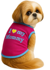 KUTKUT Drooling Small Pet Shirt | Breathable Autumn, Spring & Summer Cotton Sleeveless Shirt for ShishTzu, Maltese, Poodle, Lhasa etc. (Size: L, Chest Girth 45cm & Back Length 34 cm)