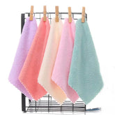 EZYHOME 8 Pack Microfiber Cleaning Cloth - Super Absorbent 10 × 10 Inch Reusable Cleaning Rags,Premium Dish Cloths, Coral Fleece Cleaning Towels, Nonstick Oil Washable Fast Drying - kutkutst