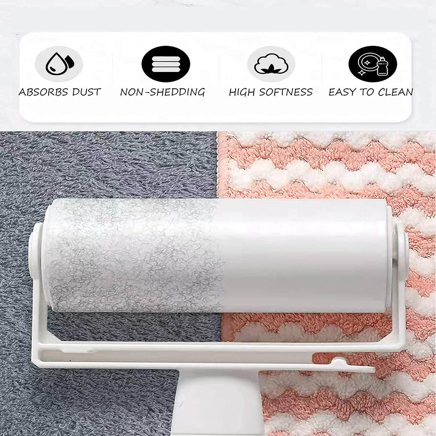 EZYHOME Kitchen Dish Microfibre Towels, 100% Cotton Kitchen Towels and Dishcloths Set, 8Pack Dish Cloths for Washing Dishes Dish Rags for Drying Dishes Kitchen Wash Clothes Cleaning Towel - k