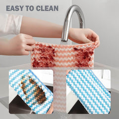EZYHOME Kitchen Dish Microfibre Towels, 100% Cotton Kitchen Towels and Dishcloths Set, 8Pack Dish Cloths for Washing Dishes Dish Rags for Drying Dishes Kitchen Wash Clothes Cleaning Towel - k