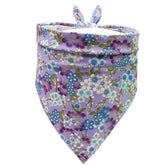 KUTKUT Floral Print, 100% Cotton Washable and Adjustable Bandana Scarf | Triangle Bibs Kerchief | for Puppy, Small Medium Large Dogs & Cats - kutkutstyle