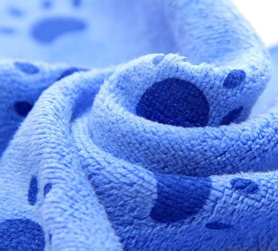KUTKUT Pack of 3Pcs Microfiber Face Paws Towel for Puppies Kittens Dog & Cats, Super Absorbent Quick-Drying Soft Lint Free ute Paw Pattern Small Bath Towel for Pets (50 * 25cm)-Bath Towel-kutkutstyle