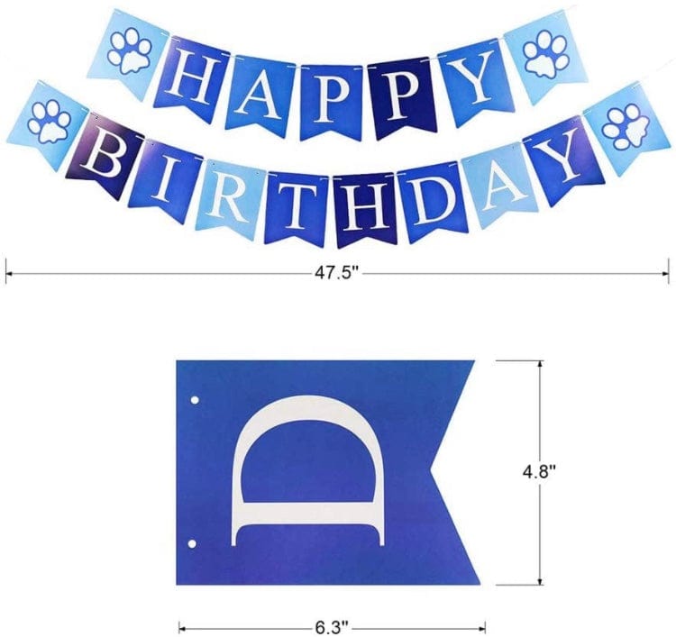 KUTKUT Dog Birthday Bandana Girl Boy - Birthday Party Supplies - Puppy Birthday Hat Scarf Happy Birthday Banner Dog Boy Girl Birthday Outfit for Pet Puppy Cat - kutkutstyle
