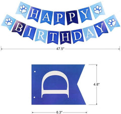 KUTKUT Dog Birthday Bandana Girl Boy - Birthday Party Supplies - Puppy Birthday Hat Scarf Happy Birthday Banner Dog Boy Girl Birthday Outfit for Pet Puppy Cat - kutkutstyle