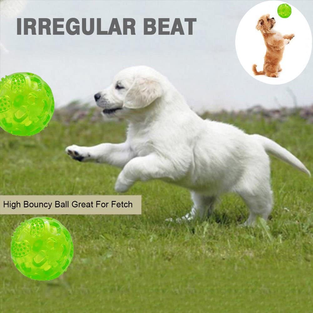 KUTKUT Dura Squeak Dog Ball Interactive Dog Toy That Float & Squeak for Playing, Fetching & Retrieving - Great Alternative to Traditional Dog Tennis Balls (Green) - kutkutstyle