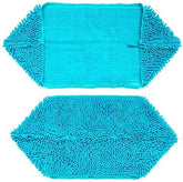 KUTKUT Super Absorbent Quick-Drying Microfiber Texture Soft Fluffy Pet Towel with Hand Pockets | Ultra Absorbent Pet Warm Bath Towels for Small, Medium Dogs and Cats (Blue, Size: 80cm x 30cm)