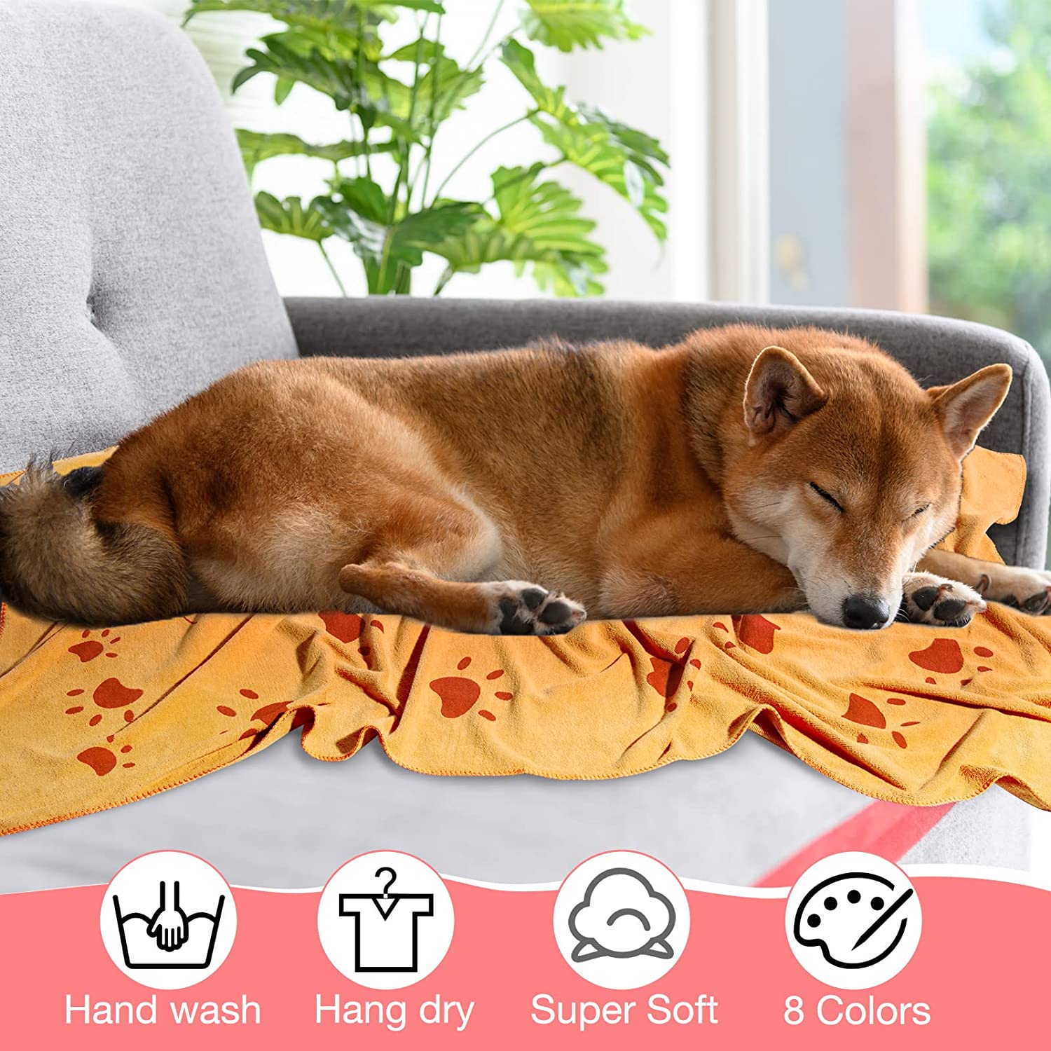 KUTKUT Dog Towel, Looluuloo Microfiber Drying Towels for Dog, Dog Bath Towel, Beach Towel, Absorbent Towel Suitable for Small and Medium Dogs (Green: 140 x 70cm)… - kutkutstyle
