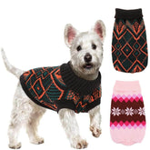 KUTKUT 2 Pack Small Dog Cat Sweater,Turtleneck Knitwear Small Pet Sweater, Soft Comfortable Pet Knitwear Pullover for Shihtzu, Pug, Lhasa etc, Small Dogs Cat Winter Clothes - kutkutstyle