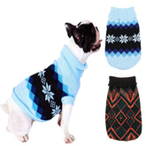 KUTKUT Combo of 2 Small Dog Cat Sweater,Turtleneck Knitwear Small Pet Sweater, Soft Comfortable Pet Knitwear Pullover for Shihtzu, Pug, Lhasa etc, Small Dogii Cat Winter Clothes - kutkutstyle